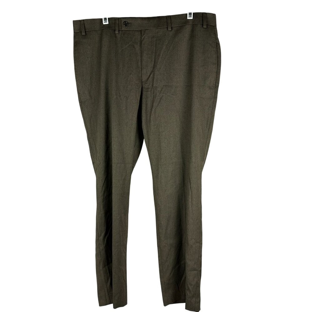 Lauren Ralph Lauren Mens Dress Pants 36W 29L Polyester/Rayon Blend Brown